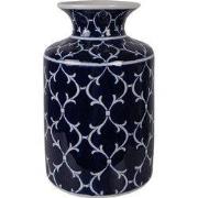 Clayre & Eef Vaas Ø 19x31 cm Blauw Keramiek