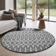Rond Boho Nomade | Laagpolig Vloerkleed | Modern Tapijt | Woonkamer, S...