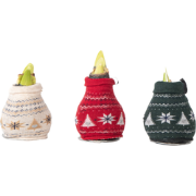Amaryllis - Set van 3 - Hippeastrum 'Christmas Sweater' - Bloembol - R...