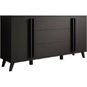 Meubella - Hydra - Dressoir - Zwart - 150x40x78 cm