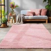 Tapijtenloods Basic Shaggy vloerkleed Roze Hoogpolig- 240x340 CM