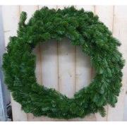 Kunstkrans groen diameter 75 cm