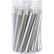 Dinerkaars wax d1h10 cm zilver 22st