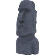 Tuinfiguur Paaseiland Moai Grijs 38x32x78 cm