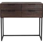 Dressoir Bruin - Recycled Teakhout - 90x35x82cm