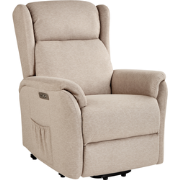 ELEGY - Verstelbare fauteuil - Taupe - Polyester
