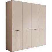 Meubella - Kledingkast Shelton - Beige - 202 cm