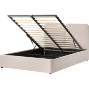 ARBOIS - Bed met opbergruimte - Beige - 160 x 200 cm - Polyester