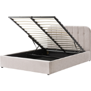 CHALLANS - Bed met opbergruimte - Taupe - 160 x 200 cm - Polyester