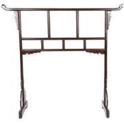 Fine Asianliving Antieke Chinese Kledingrek Donkerbruin B153xH137cm