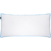 ANETO - Hoofdkussen 3 vakken - Wit - 40 x 80 cm - Laag - Eendenveren