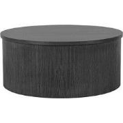 LABEL51 Salontafel Oliva - Zwart - Eiken - 70 cm