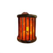 Dimbare Himalaya zoutlamp Fira - cylinder