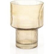 Riba 1 vaas - Brown - 15x15x19.5 cm