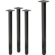 Set van 4 tafelpoten I-Design 72 cm Donkergrijze look Industrieel stal...