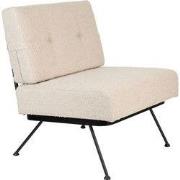 Zuiver Bowie Loungestoel Bouclé Beige