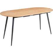 CLAVET - Uitschuifbare eettafel - Lichtbruin - MDF
