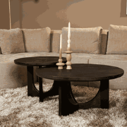 Starfurn - Salontafel  - Zwart - 80x80x40 cm