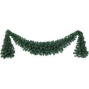Kerstslinger deco swag kwasten l180h60 cm groen