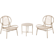 OVARO - Bistroset - Beige - PE rotan