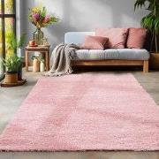 Tapijtenloods Basic Shaggy vloerkleed Roze Hoogpolig- 80x150 CM