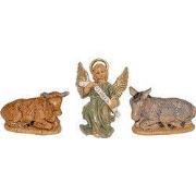 Kerststal Set Os, Ezel en Engel