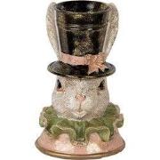 Clayre & Eef Decoratie Beeld Konijn 29 cm Beige Kunststof