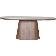 Eettafel Wit Keramiek/Walnoot - 200x90x77cm - Alba