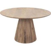 Eettafel Rond Naturel Hout - 130x130x76cm - Salvador