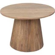 Salontafel Rond Naturel Hout - 60x60x41cm - Salvador
