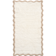 NANGAL - Badmat - Beige/Bruin - 80 x 150 cm - Katoen