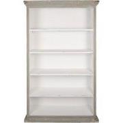 Clayre & Eef Boekenkast 116x36x195 cm Grijs Hout