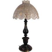 Clayre & Eef Tafellamp Ø 41x75 cm Zwart Grijs Metaal