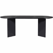 Eettafel met ovale blad L200 cm - CHARLIE