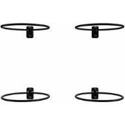 Pothouder zwart set 4