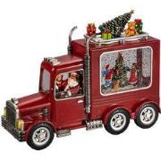 Sneeuwlantaarn kersttruck 21.5cm