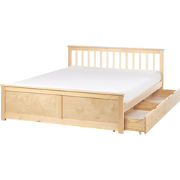OLENDON - Bed met 2 lades - Lichtbruin - 160 x 200 cm - Dennenhout