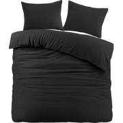 Ten Cate Flanellen Tweepersoons Dekbedovertrek - 200x200/220 - Antraci...