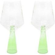Wijnglas Claude | Set van 2 | Wijnglazen set | groen