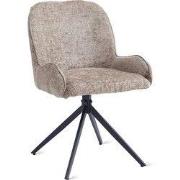 Eetkamerstoel Lily - Stof Taupe