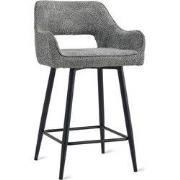 Barkruk Ray - Stof Antraciet