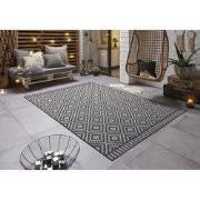 Laagpolig vloerkleed Breeze - Binnen & Buitenkleed - Antraciet - 80x15...