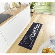 Loper - Koffie - Zwart - 50x150 cm
