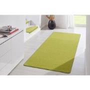 Loper Uni Laagpolig Effen Vloerkleed - Fancy - Groen - 80x150 cm