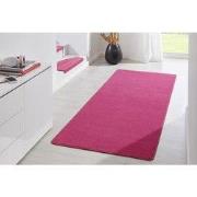 Loper Uni Laagpolig Effen Vloerkleed - Fancy - Roze / Pink - 100x150 c...