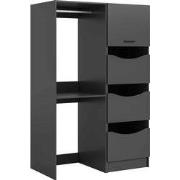 Wasmachineombouwset 2-delige set  116x195x68 cm, antraciet  – wasmachi...