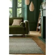 Jute Ombre vloerkleed - Laagpolig - Wol Mix - Handgeweven Modern - Gro...