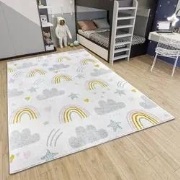 Kindervloerkleed - Adventures Regenboog En Wolken Crème/Multicolor - 1...