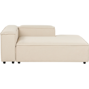 ARDAL - Chaise longue - Beige - Linkszijdig - Polyester