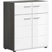 Salsa schoenenkast 2 laden 2 deuren wit hoogglans